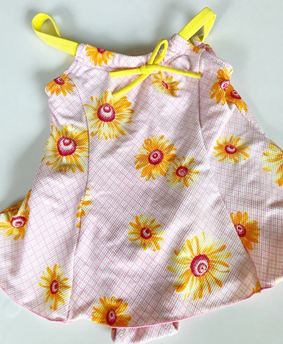 ニッキーひまわり柄☆ ワンピース水着(95)拍卖