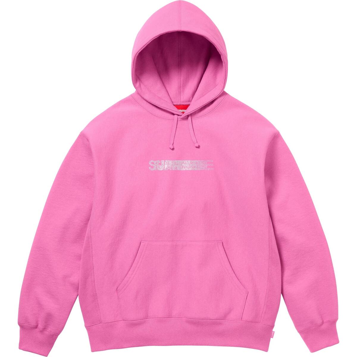 Supreme Swarovski Motion Logo Hooded Sweatshirtシュプリーム25fwスワロフスキー モーションロゴ フーディ Pinkピンク #M 新品 box nike拍卖
