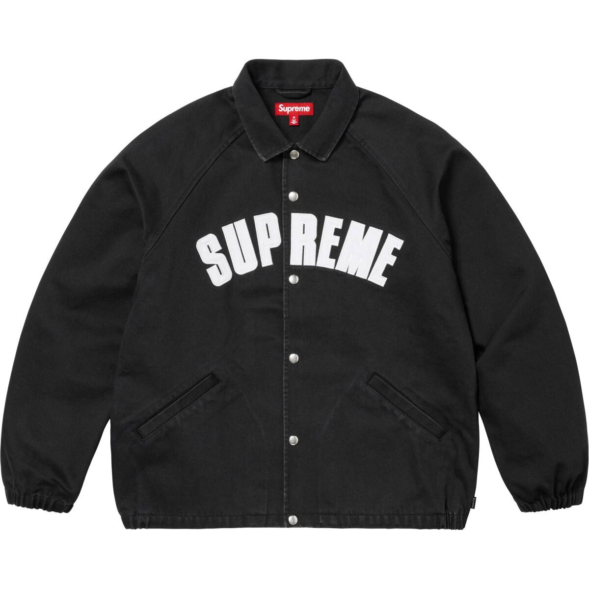 Supreme Arc Denim Coaches Jacketシュプリーム アーチ デニム コーチ ジャケット Black黒 #XL 新品 送料込 box logo new era nike af1拍卖