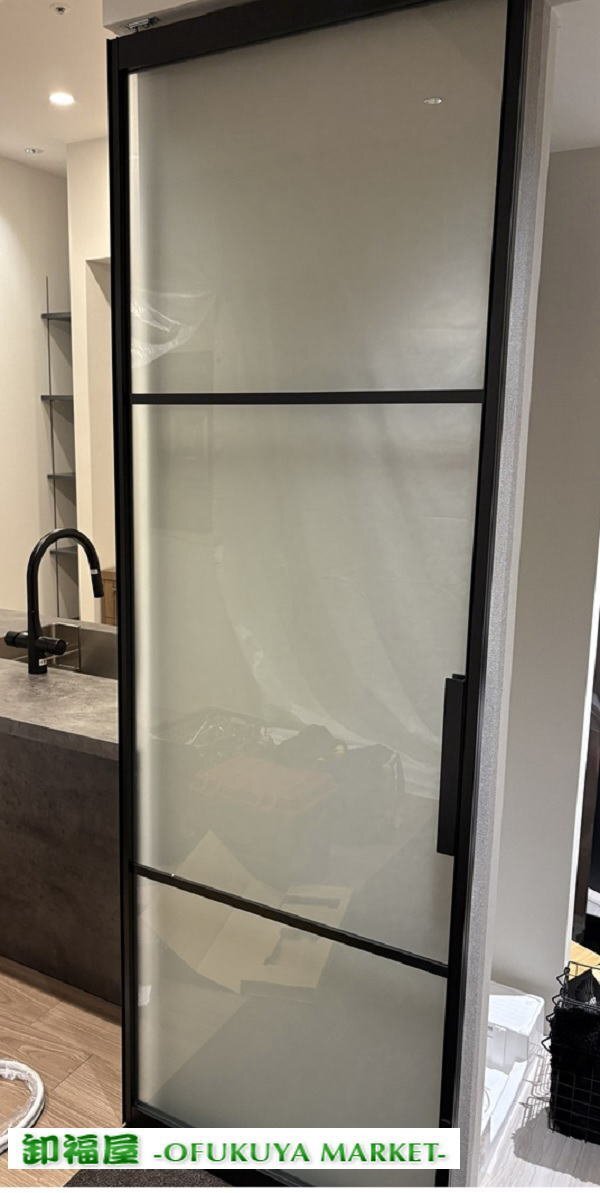 28969■室内用 ガラスドア  W735×H2190■展示品/取り外し品/中古品/西宮市出荷拍卖
