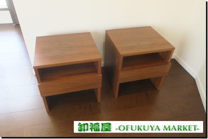 家具WD■511563■ドリームベット サイドテーブル 2セット■展示品/取り外し品/未使用品/千葉出荷拍卖
