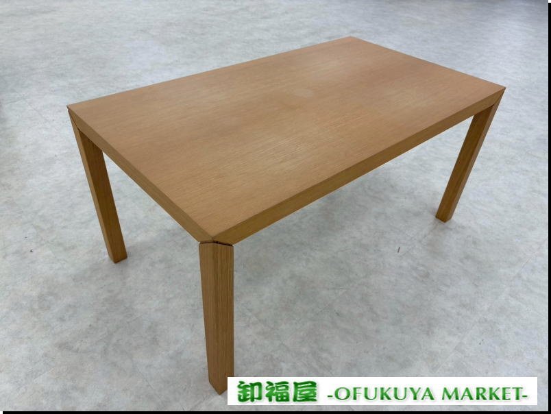 家具WD■28947■藤栄 ルカ ダイニングテーブル W1500㎜ 天板ヤケあり■展示品拍卖