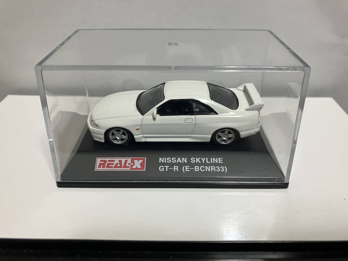 ヨーデル リアル-X 1/72ダイキャストミニカー!日産スカイライン R33GT-R(E-BCNR33)定番のホワイト!拍卖