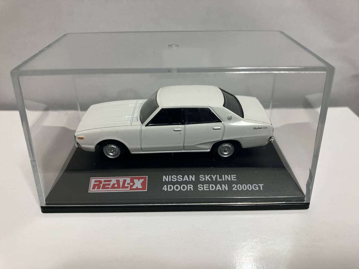 ヨーデル リアル-X 1/72ダイキャストミニカー!日産スカイライン ケンメリ(ヨンメリ)4ドアセダン 2000GT ホワイト拍卖