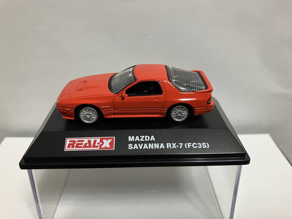 ヨーデル リアル-X 1/72ダイキャストミニカー!マツダサバンナRX-7(FC3S)広島ポルシェ!オレンジ色拍卖