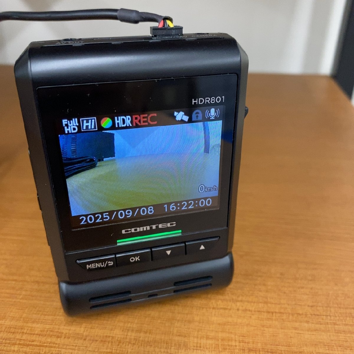 COMTEC ドライブレコーダー HDR801 前後カメラ【中古品】拍卖