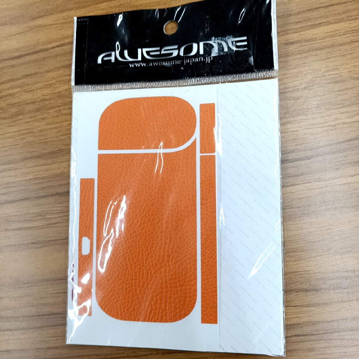 AWESOME JAPAN IQOS スキンシール レザー オレンジ IQS-h002【未開封】拍卖