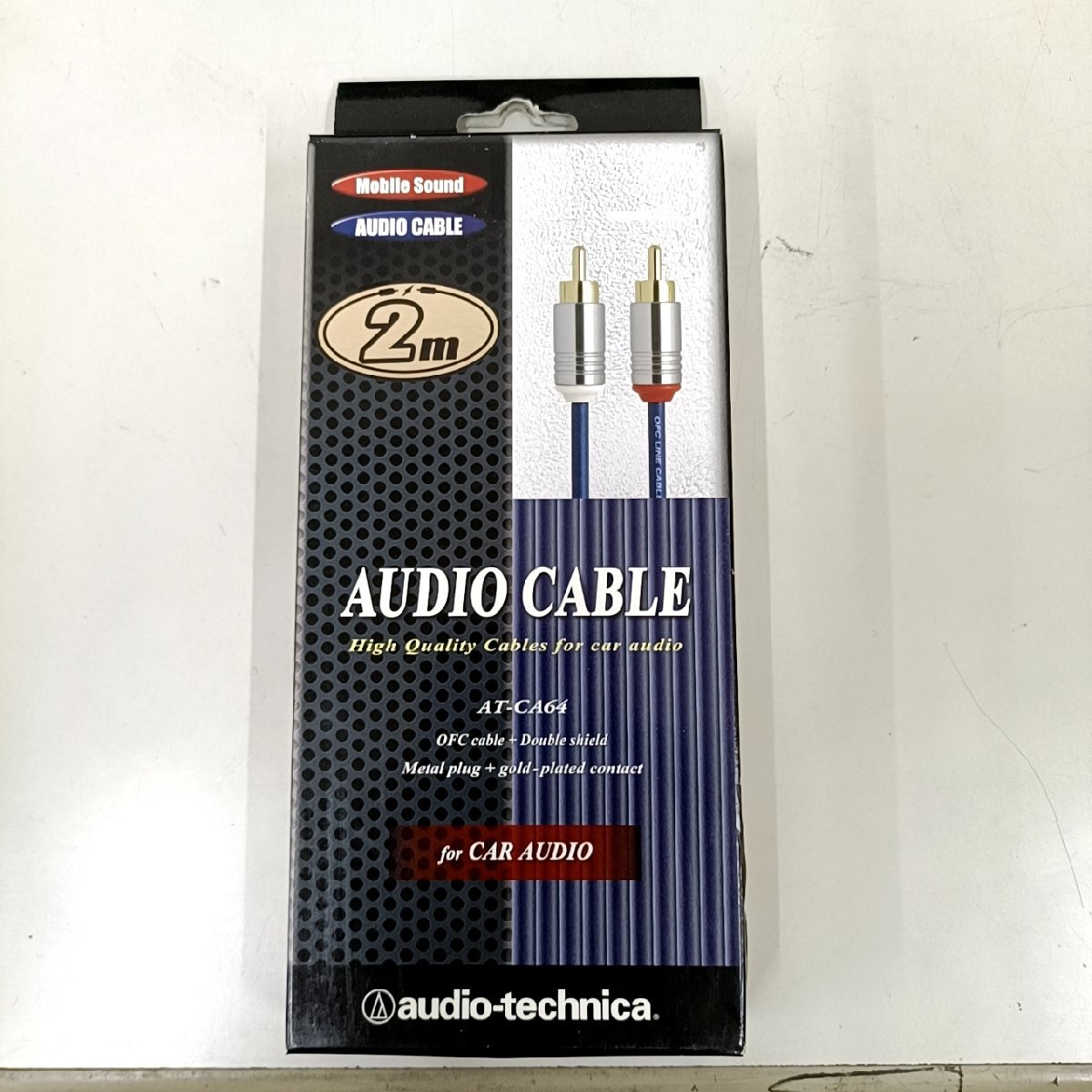 audio-technica AT-CA64 カーオーディオ RCAケーブル 2m【未使用品】拍卖