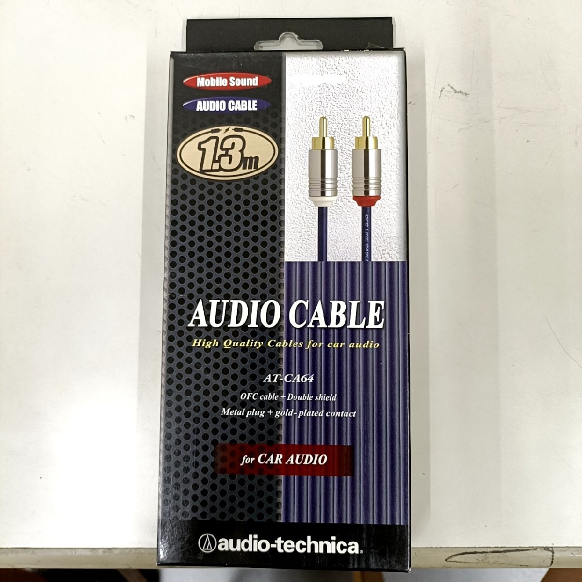 audio-technica AT-CA64 オーディオケーブル 1.3m【未使用に近い】拍卖