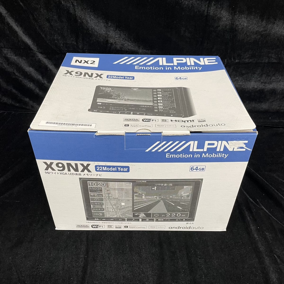 アルパイン 9型 カーナビ X9NX2 ※画面線キズ有り 大画面 ビッグX Bluetooth DVD 地デジチューナー内蔵 ALPINE【ディスプレイ品】拍卖