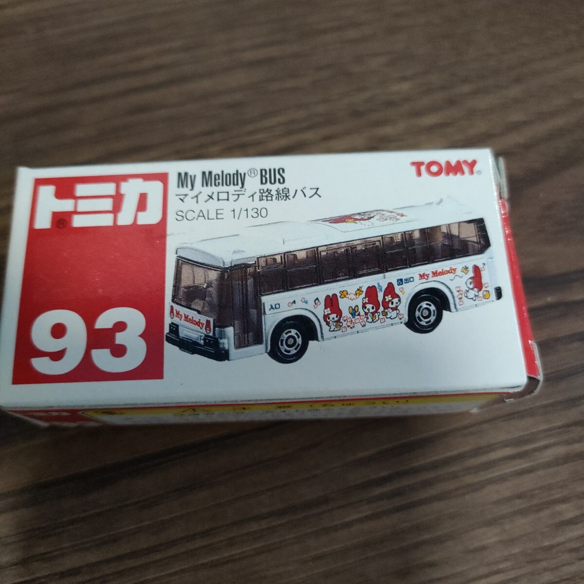 赤箱 トミカ No.93 マイメロディ 路線バス 中国製 絶版 赤トミーロゴ サンリオ 国際興業バス 三菱ふそう エアロスター 93拍卖
