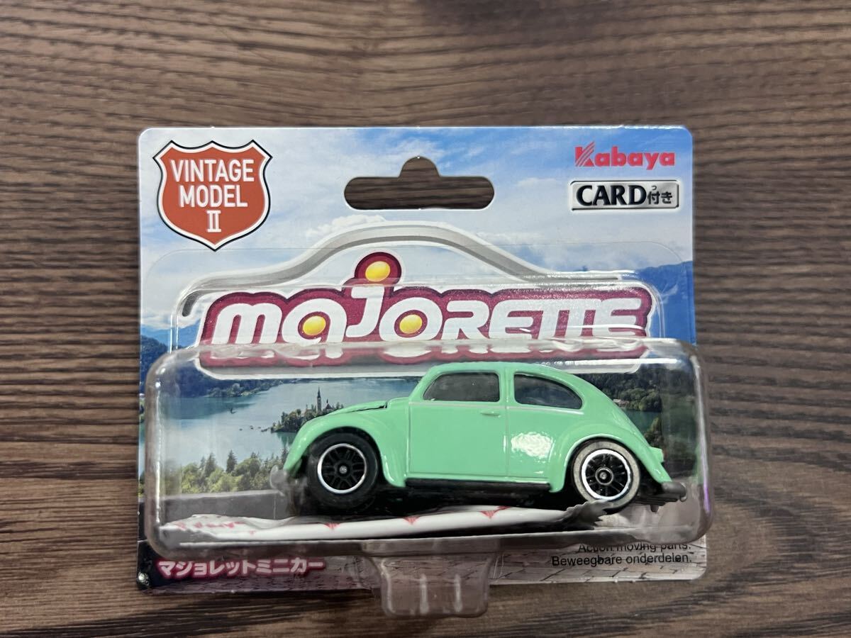 マジョレット ミニカー フォルクスワーゲン タイプ1 ビートル Majorette beetle カード付き ミントグリーン拍卖