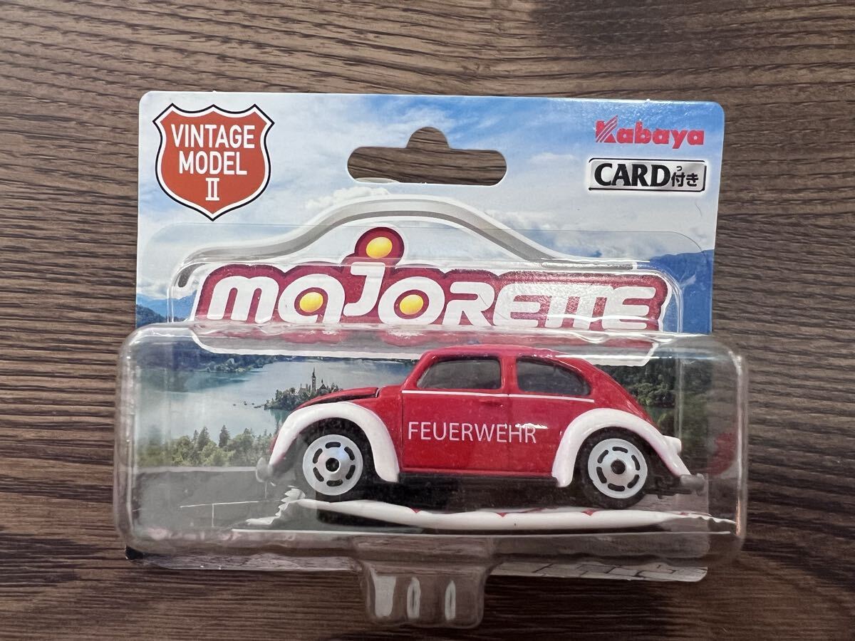 マジョレット ミニカー フォルクスワーゲン タイプ1 ビートル majorette カード付き ビンテージモデル 赤拍卖