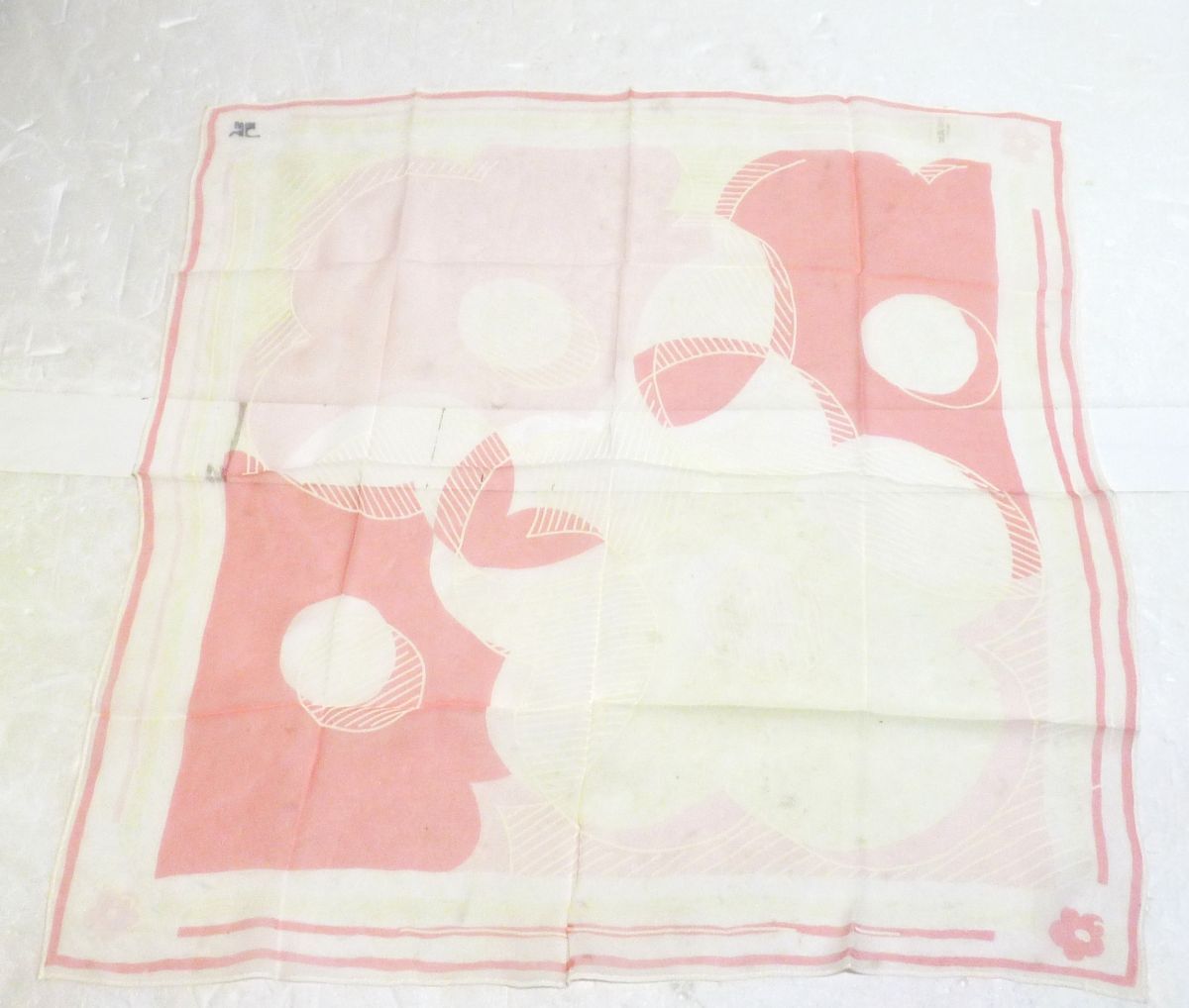 courreges(クレージュ) シルクスカーフ 48cmx48cm 507834-F03A拍卖