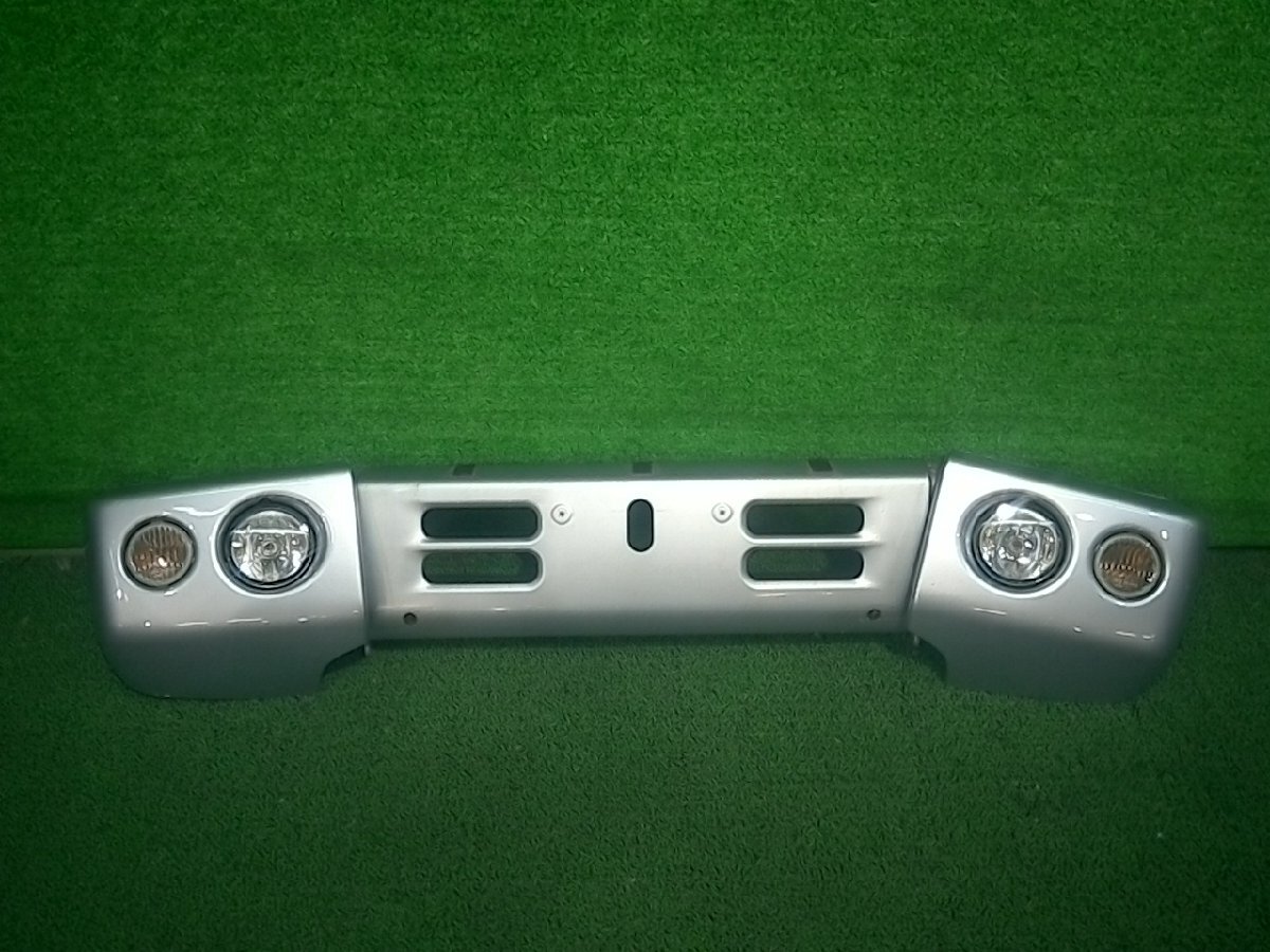 パジェロミニ ABA-H53A フロントバンパー ASSY XR 4A30 A31 銀 シルバー ギン MR414496拍卖