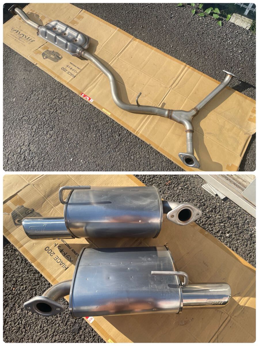 【ほぼ新車外し】レヴォーグ STIスポーツ 純正センターパイプ・リアマフラー 宅配不可拍卖