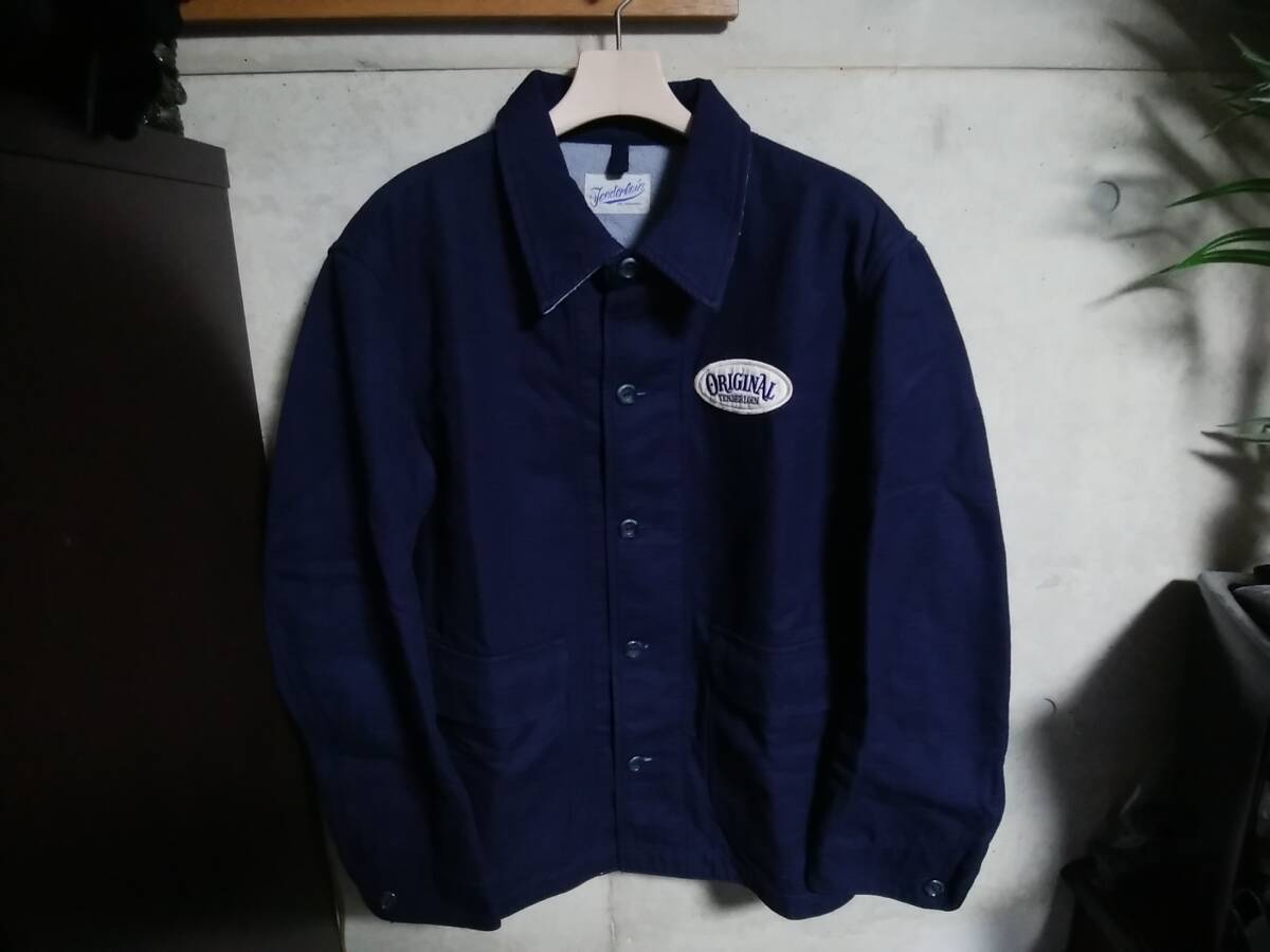 【TENDERLOIN テンダーロイン 】カバーオールワークジャケットS 日本製 「T-TERRY JKT」 ワッペン刺繍デザイン 本店限定 名作 人気アイテム拍卖