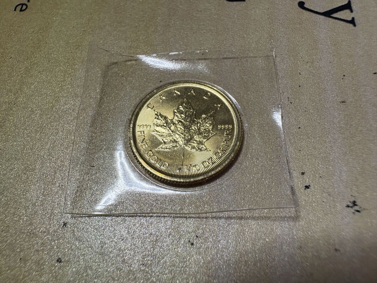K24 メイプルリーフ金貨 1/10OZ 金価格高騰中! 新品未開封品です!!拍卖