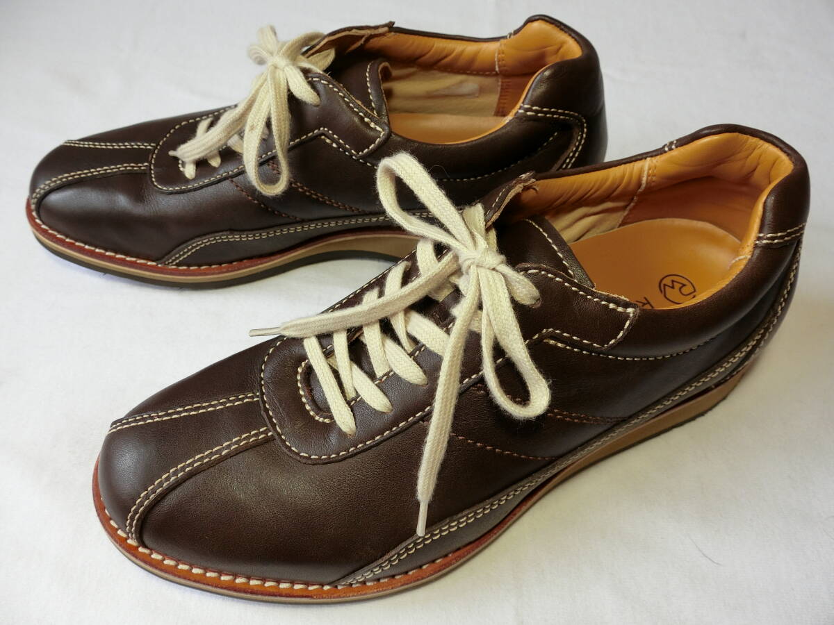REGAL Walker リーガル 24.5㎝ レザーシューズ 革靴 茶 スニーカー 未使用拍卖