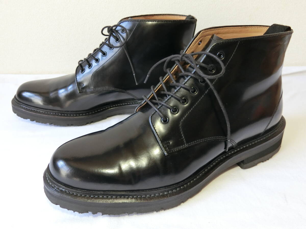 REGAL リーガル 25㎝ レザーブーツ 革靴 レースアップ 黒拍卖