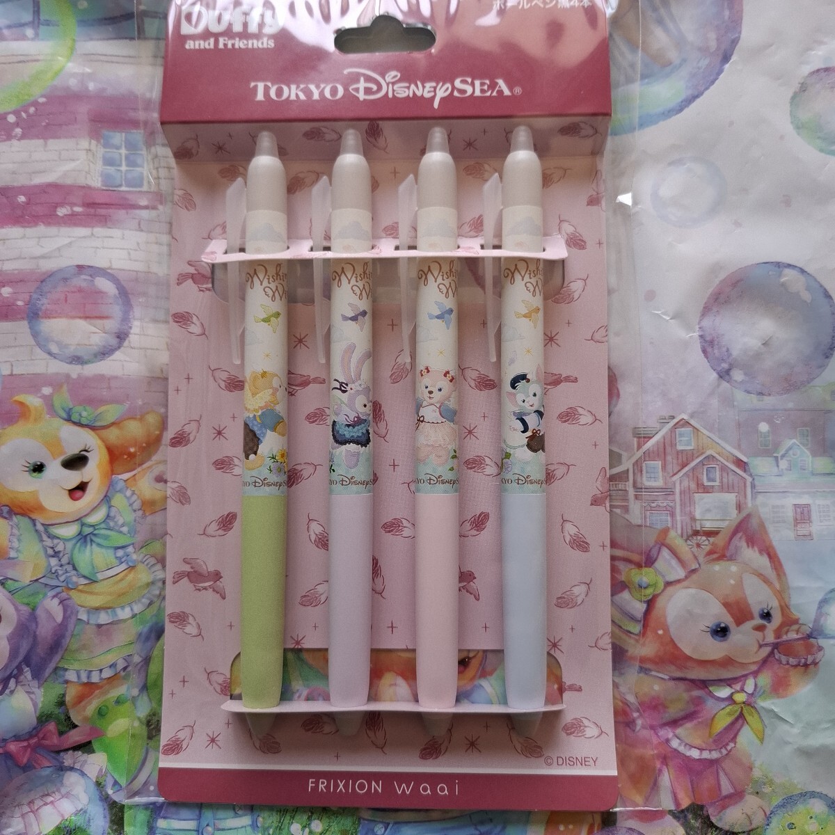 ダッフィー&フレンズ ウィッシング.ウイングス ボールペン4本拍卖