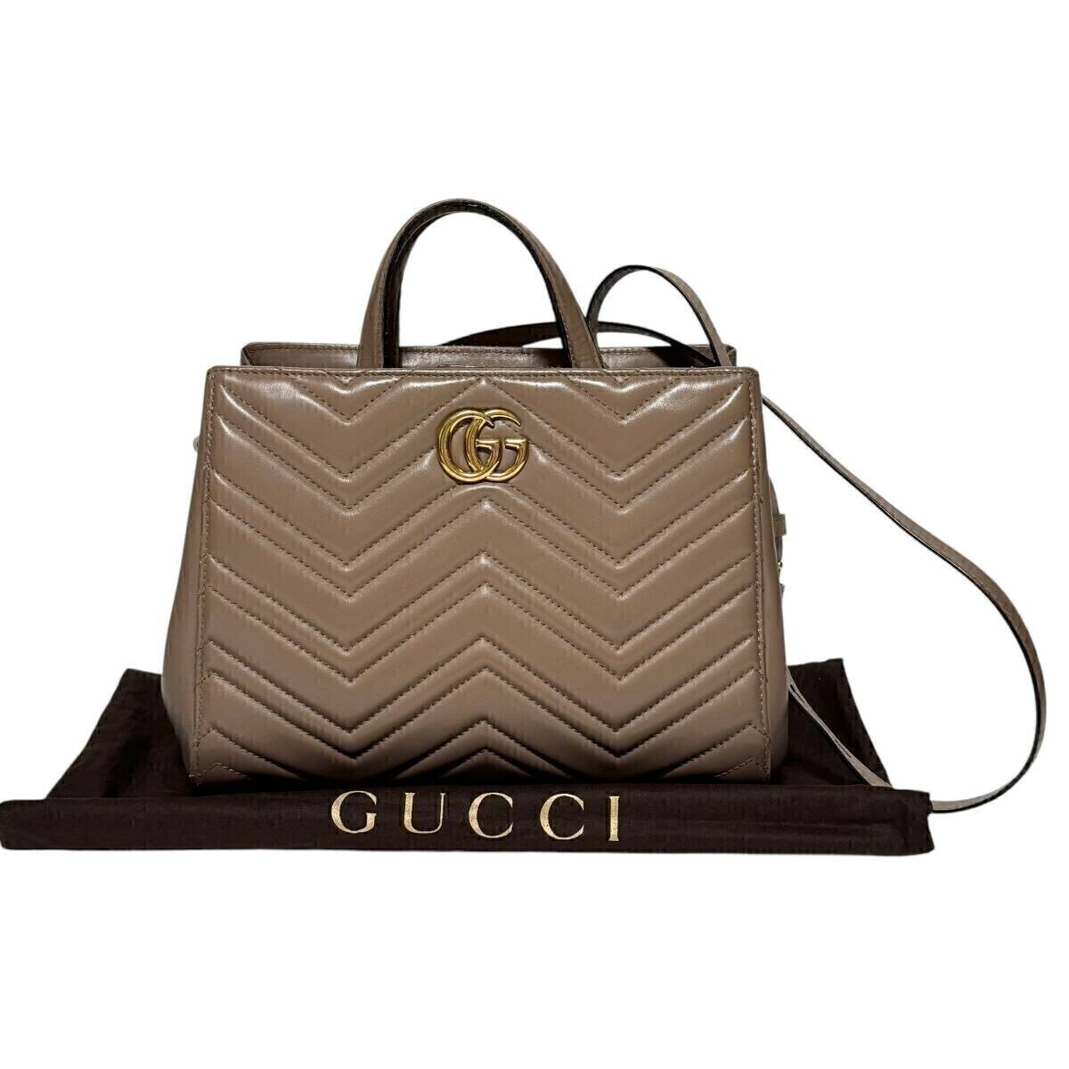 GUCCI グッチ GGマーモント キルティング トートバッグ HB04191拍卖