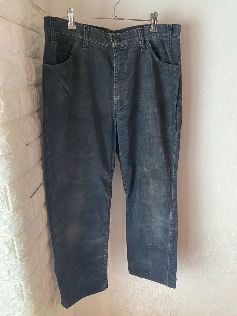 神サイズ USA製 リーバイス 519 コーデュロイ ブラック グレー w36 検)ヴィンテージ USA us army リーバイスold 70s 60s y2k 大戦 拍卖