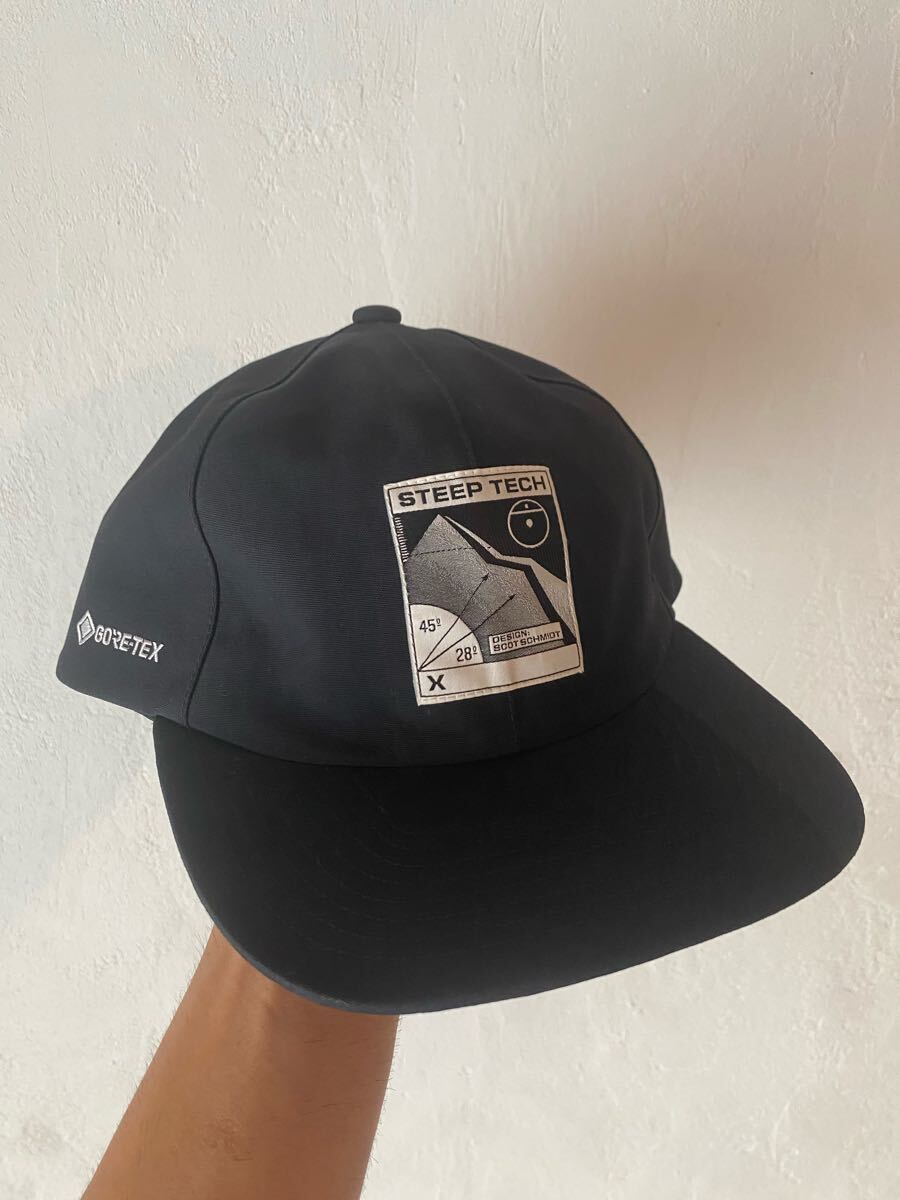 名作 ノースフェイス スティープテック ゴアテックス キャップ ブラック 検)ヴィンテージ USA us army リーバイスold 70s 60s y2k 大戦拍卖