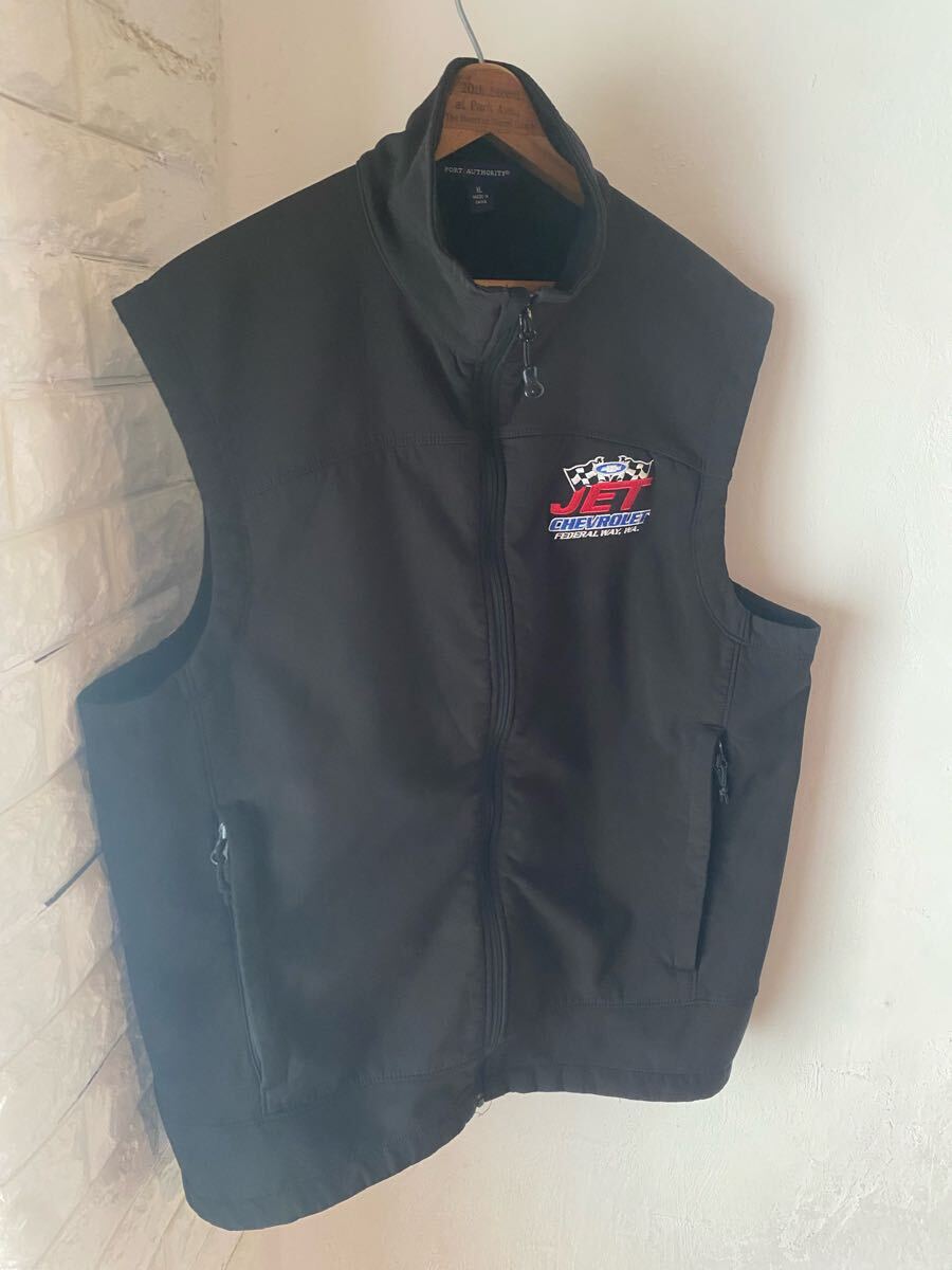 入手困難 90s〜 シボレー モーターサイクル ベスト チェッカー フリース 検)ヴィンテージ USA us army リーバイスold 70s 60s y2k 大戦拍卖