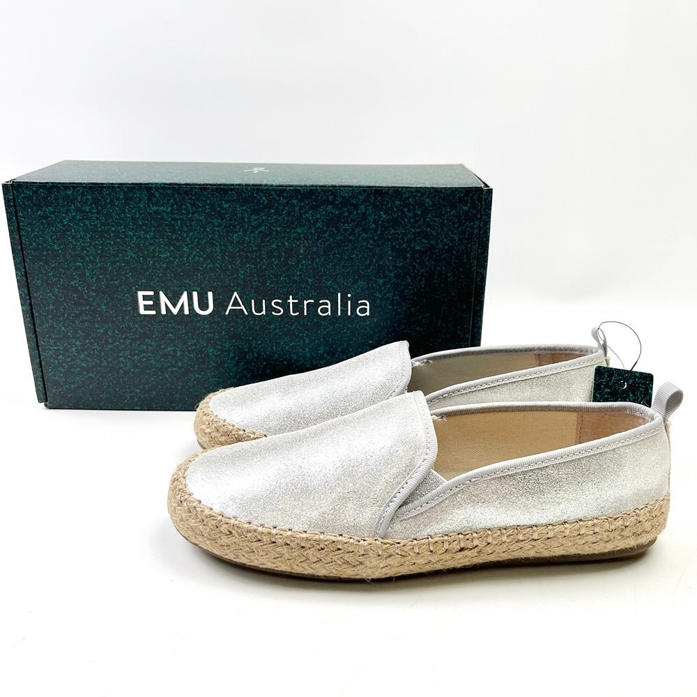 rm) EMU Australia Gum Metallic ローカット スリッポン Style#:W11964 size 24.0cm タグ付き未使用品 外箱付属 ※簡易梱包拍卖