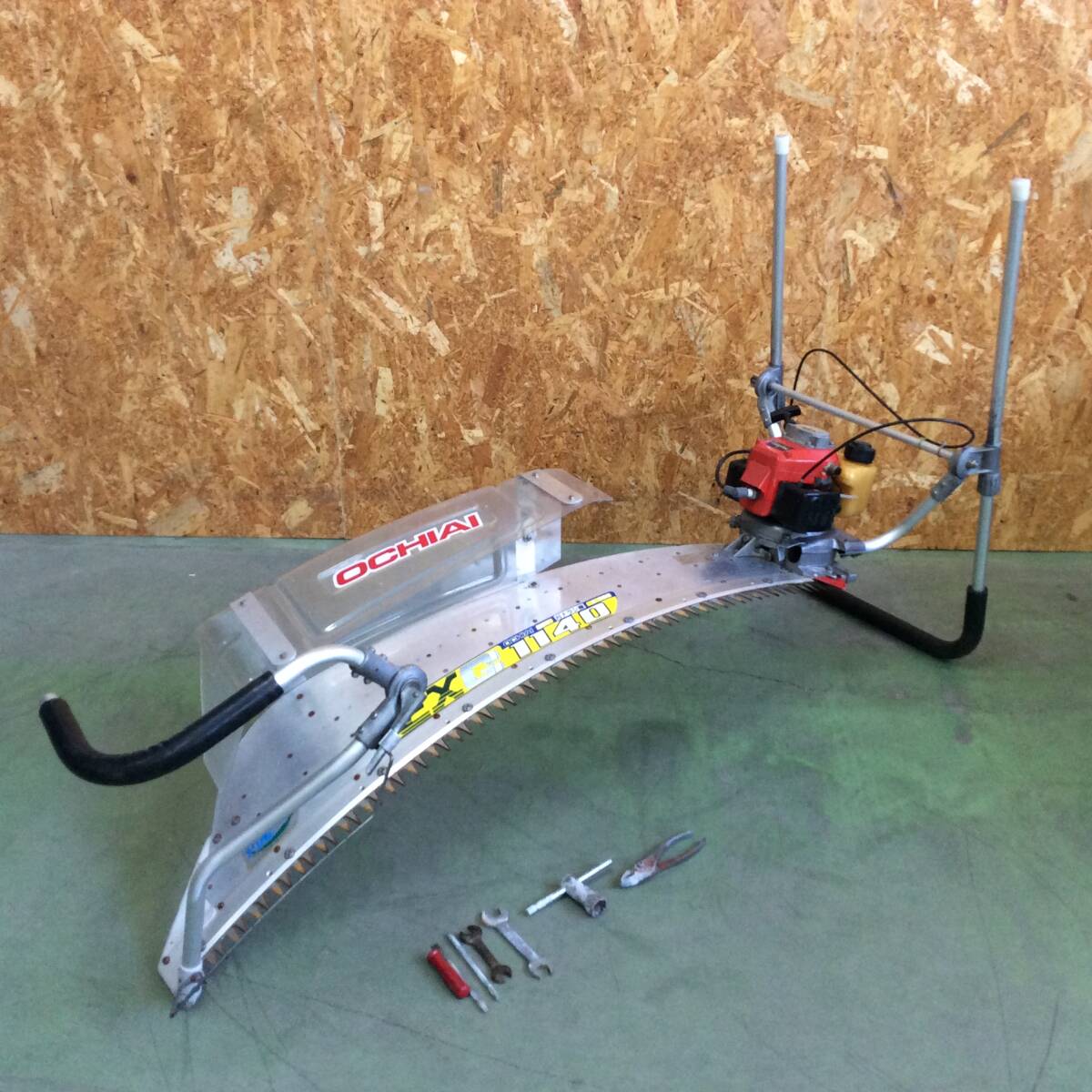 【H-3681】中古品 OCHIAI オチアイ 刈ナラシ機 EXG1140 茶刈機【引き取り限定・静岡県浜松市】拍卖