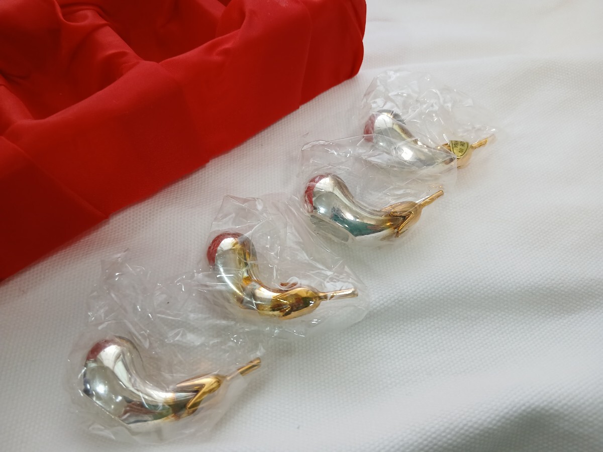 ☆未使用銀メッキ:フォーク&ナイフホルダー4点/ナス形拍卖