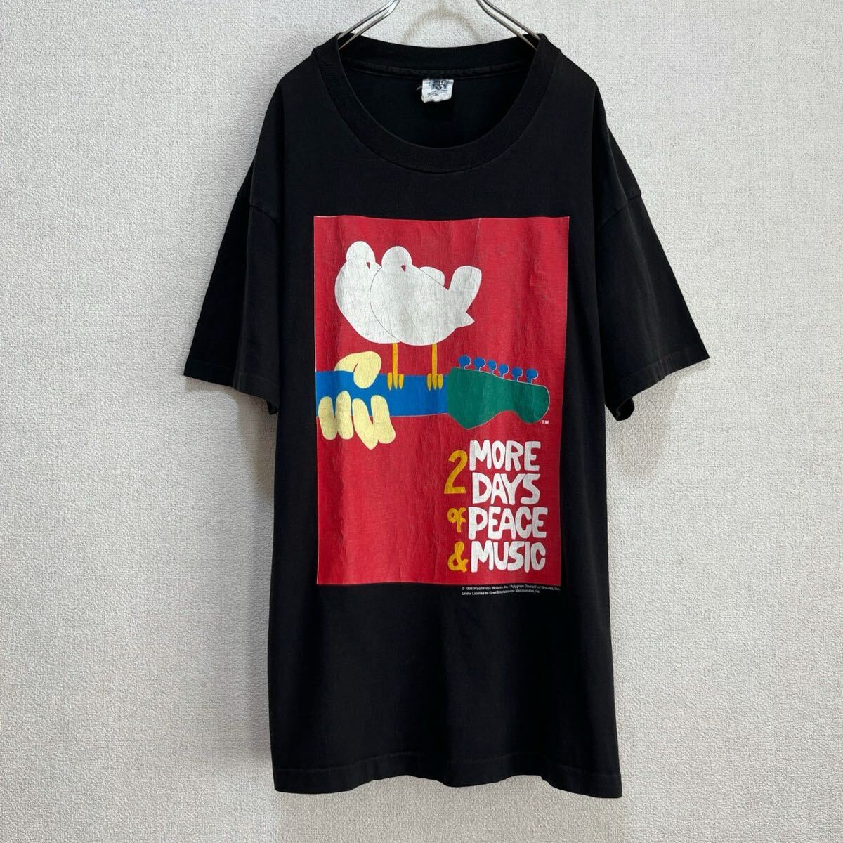 【スペシャル】90's WOODSTOCK Tシャツ ブラック XL 木村拓哉着拍卖