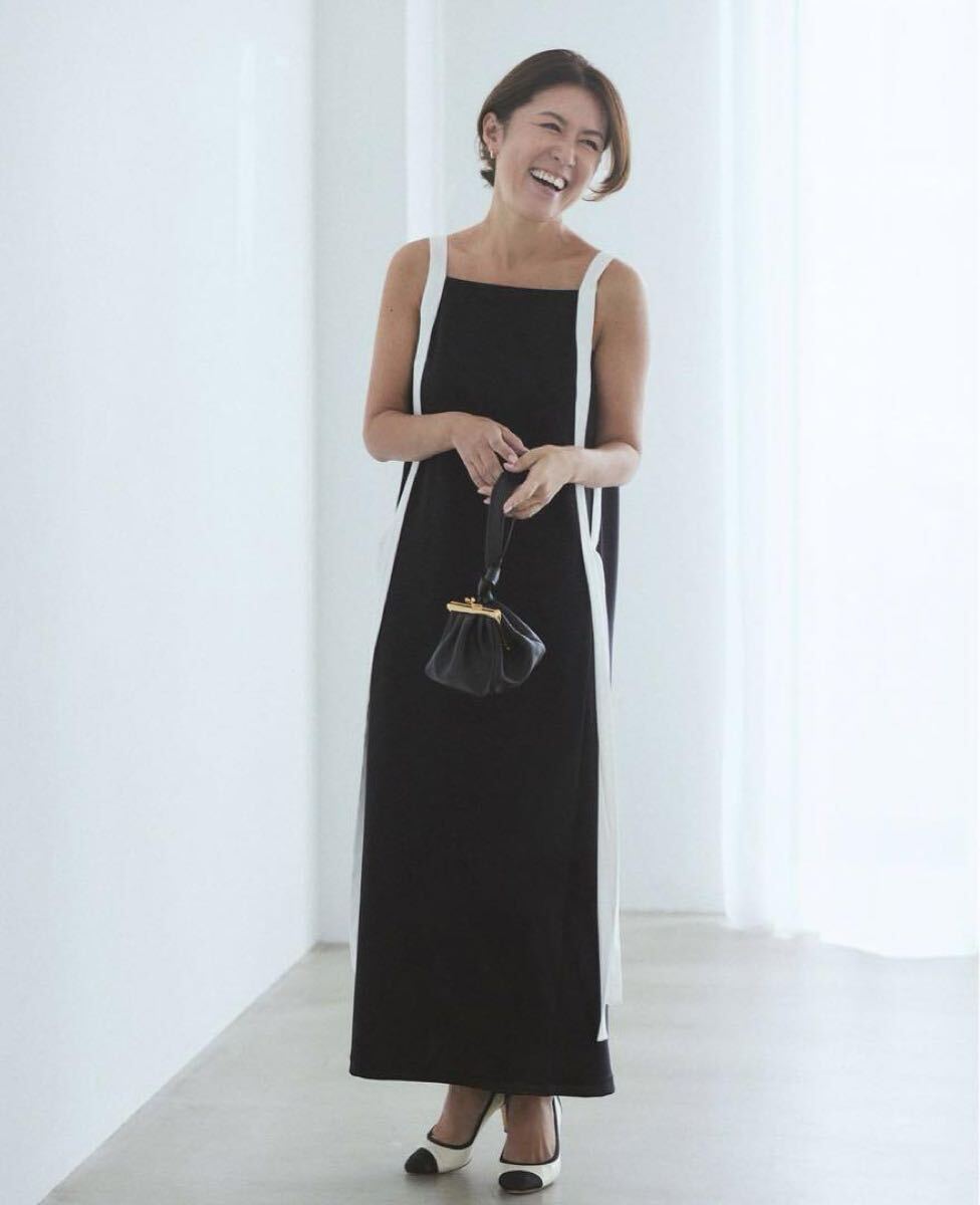 大草直子 SEASON STYLE LAB バイカラージャージードレス 高島屋 シーズンスタイルラボ 大草直子着 大草直子さん拍卖