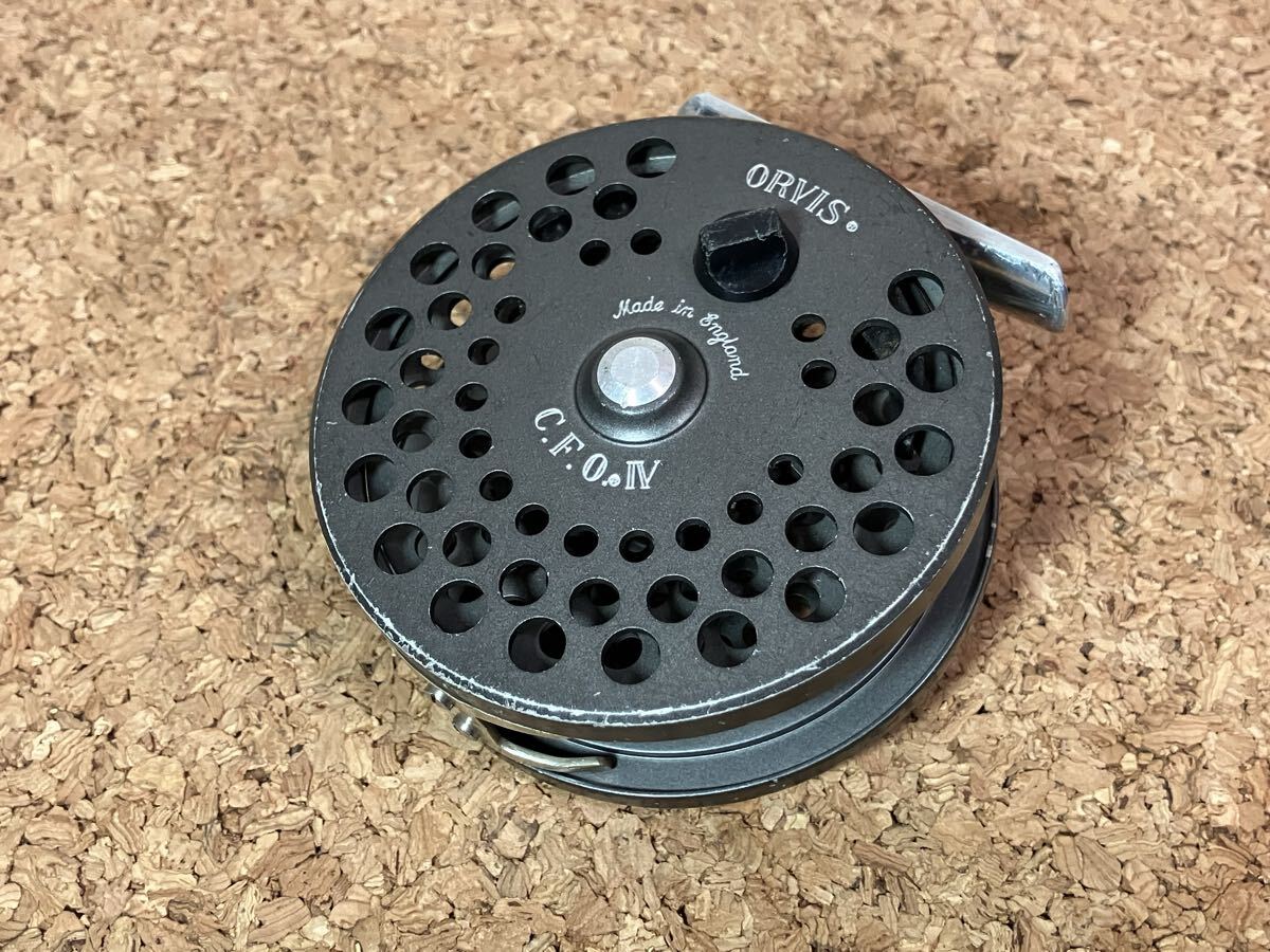 ★即決D!稀少 オールド ORVIS CFO 4 オービス fly reel フライリール おっぱい型軸受け 中古良品!機関好調 C.F.O.IV ★拍卖
