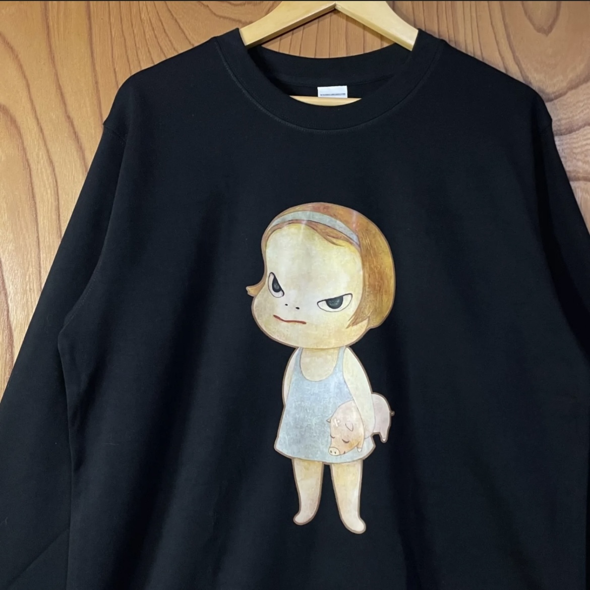 奈良美智 ロッタちゃん スウェット トレーナー yoshitomo nara Lotta バムセ アート ムービー 映画 はじめてのおつかい ユニセックス拍卖