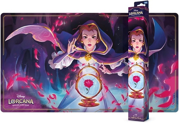 【新品】ディズニー・ロルカナ・TCG 日本語版 公式プレイマット 「ベル 熟練なるミスティーク」拍卖