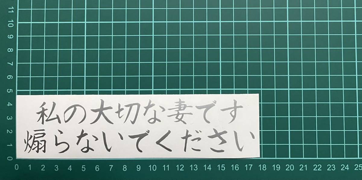 カッティングステッカー 車 シール ステッカー トラック デコトラ 文字 煽り 妻 愛妻家 プレゼント拍卖