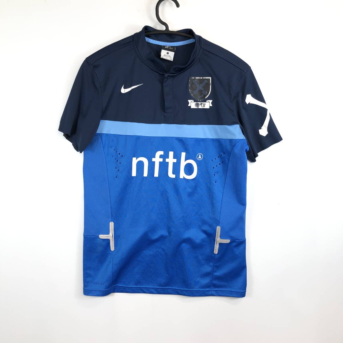 NIKE NFTB ナイキ 半袖プラクティスシャツ ブルー ネイビー 528386 Sサイズ拍卖