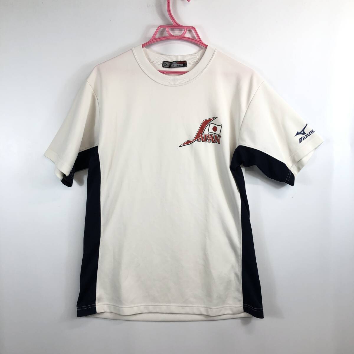 MIZUNO BASEBALL PRODUCTS ミズノ 侍ジャパン 日本代表 半袖プラクティスシャツ Lサイズ 52LB-773拍卖