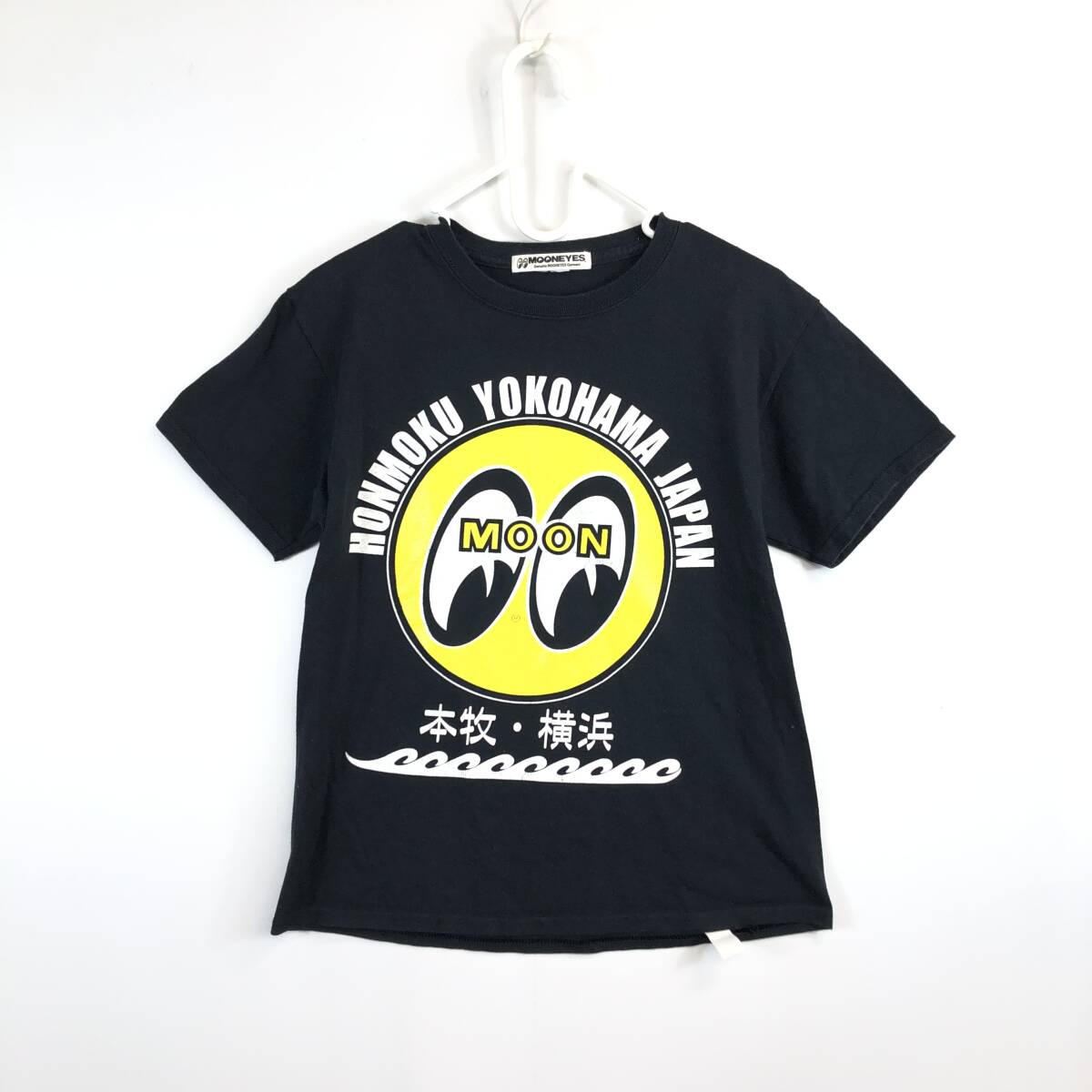 MOONEYES ムーンアイズ 半袖Tシャツ ブラック XSくらい 本牧 横浜拍卖