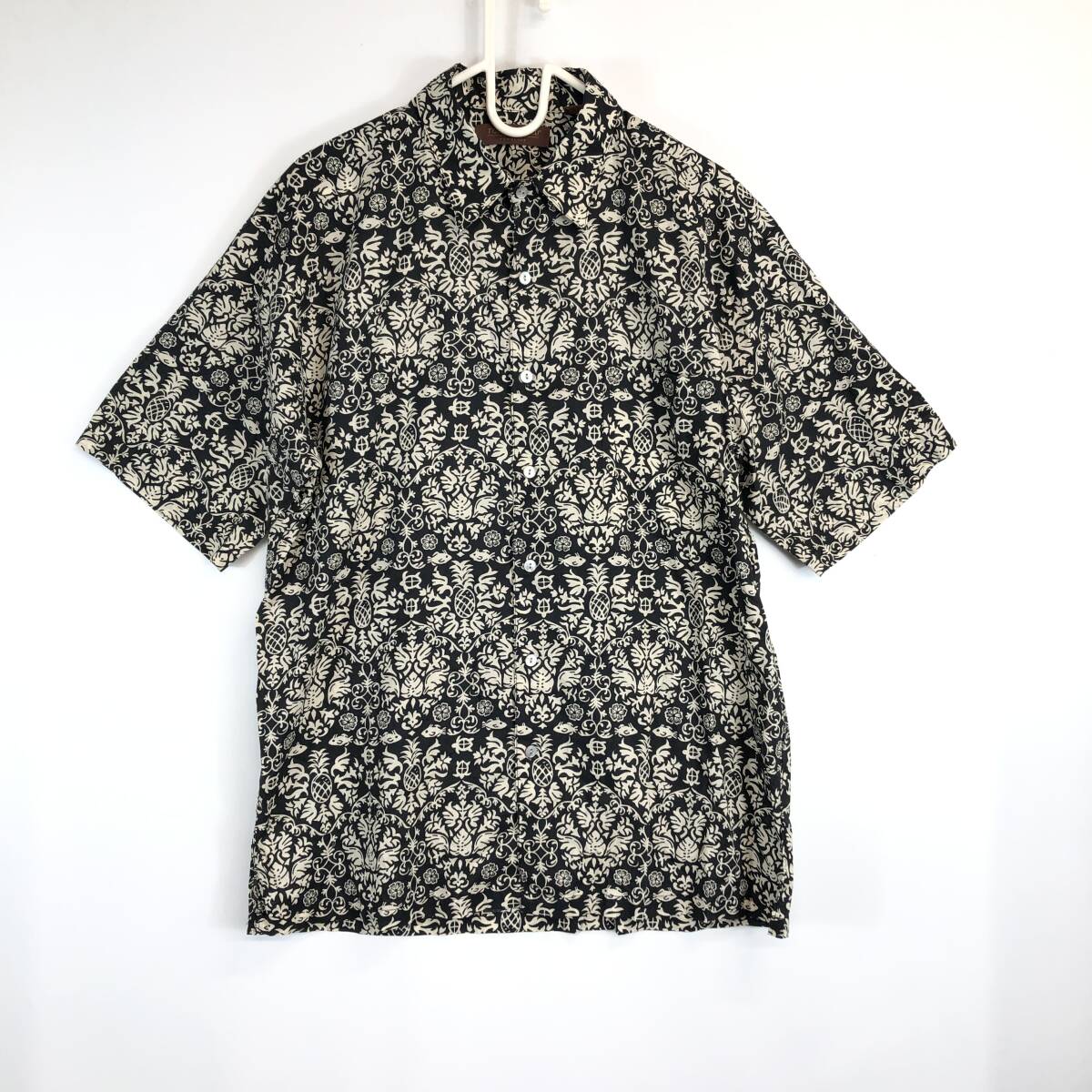 USA製 TORI RICHARD トリリチャード 半袖ボタンシャツ Mサイズ アロハ 柄拍卖