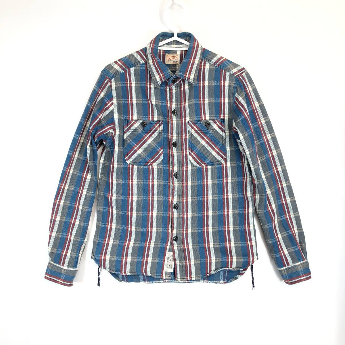 HOUSTON ヒューストン ヘビーネルシャツ Mサイズ 40038 チェック柄拍卖