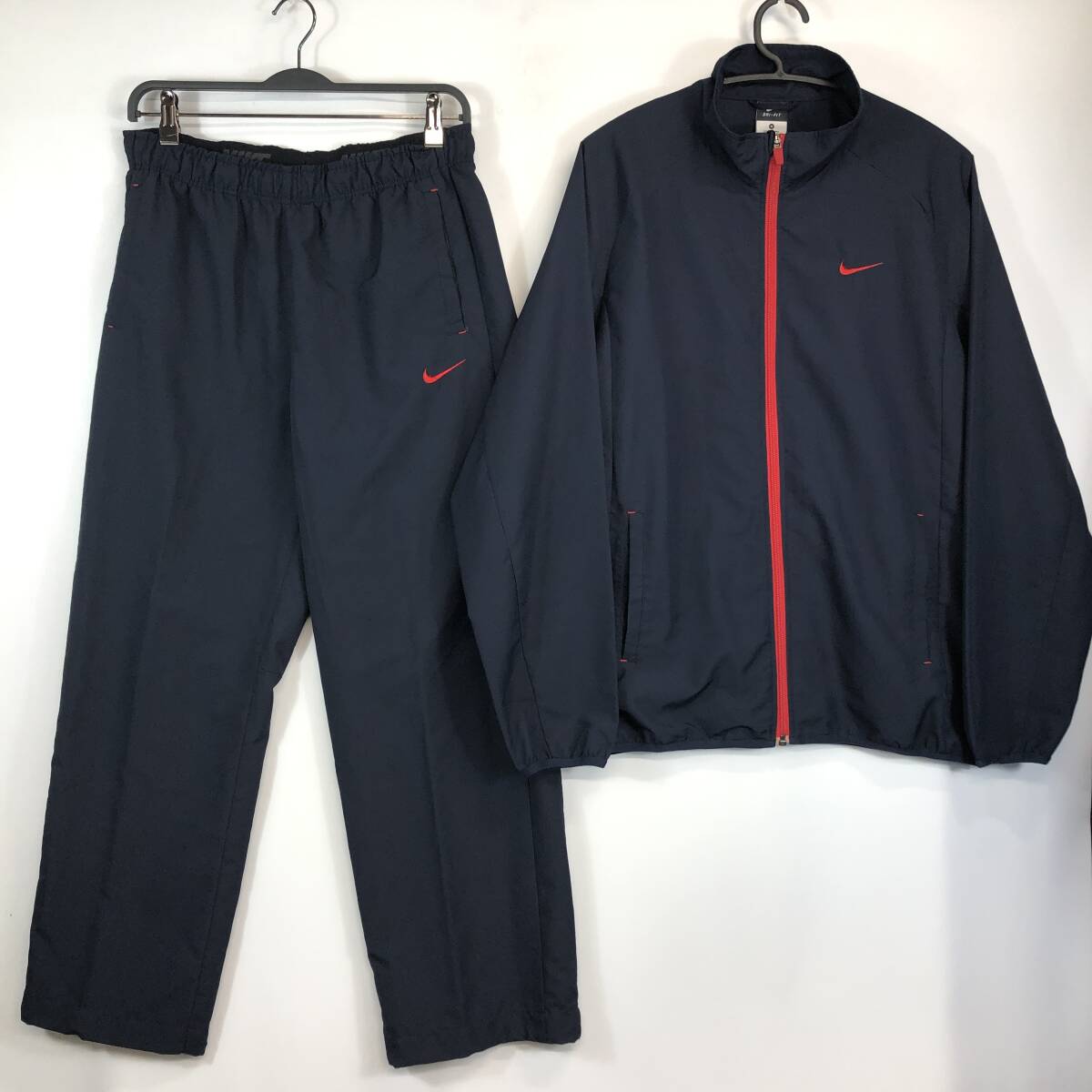 NIKE ナイキ ナイロンセットアップ ダークネイビー トップスMサイズ パンツLサイズ 544335 544334拍卖