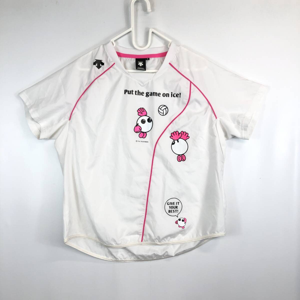 デサント DESCENTE バレーボール バボちゃん レディース 半袖ピステ DVA-3170W Mサイズ拍卖