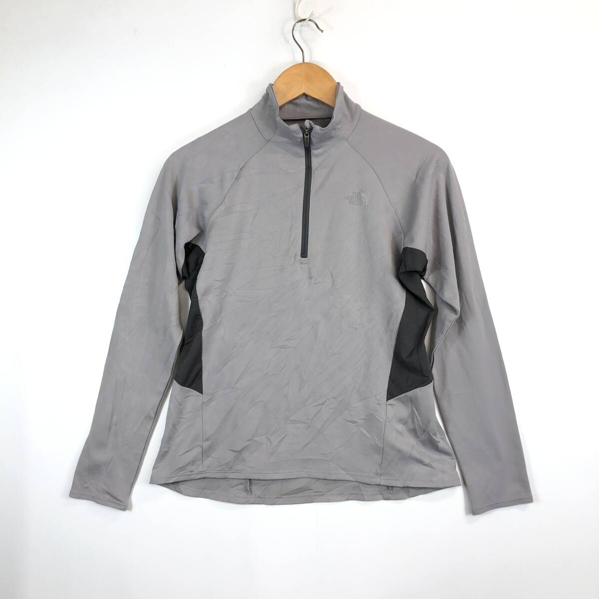 THE NORTH FACE(ノースフェイス) L/S ULTRAWICK ZIPUP Women's NTW11204 長袖速乾プルオーバーシャツ レディースLサイズ グレー系拍卖