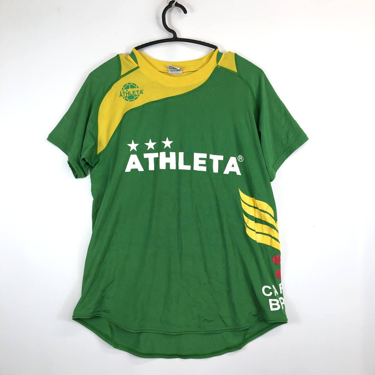 アスレタ ATHLETA 半袖プラクティスシャツ グリーン イエロー Sサイズ拍卖