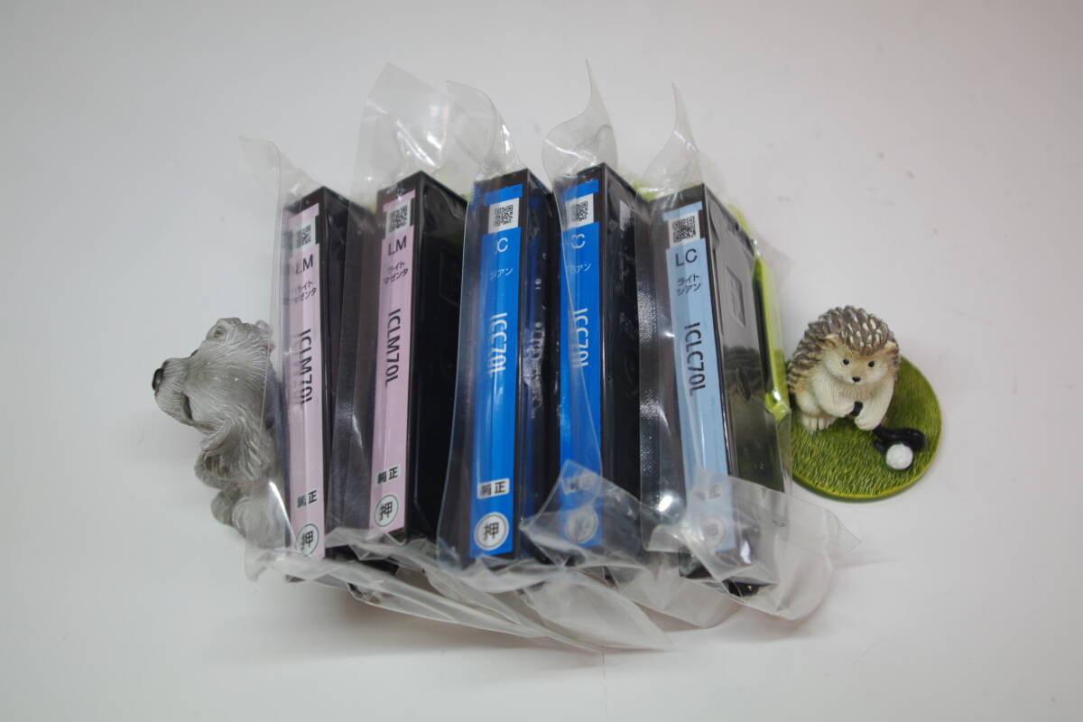 EPSON エプソン インクカートリッジ 増量 ICLM70L×2 ICC70L×2 ICLC70L×1 ライトマゼンタ シアン ライトシアン ■Y3拍卖