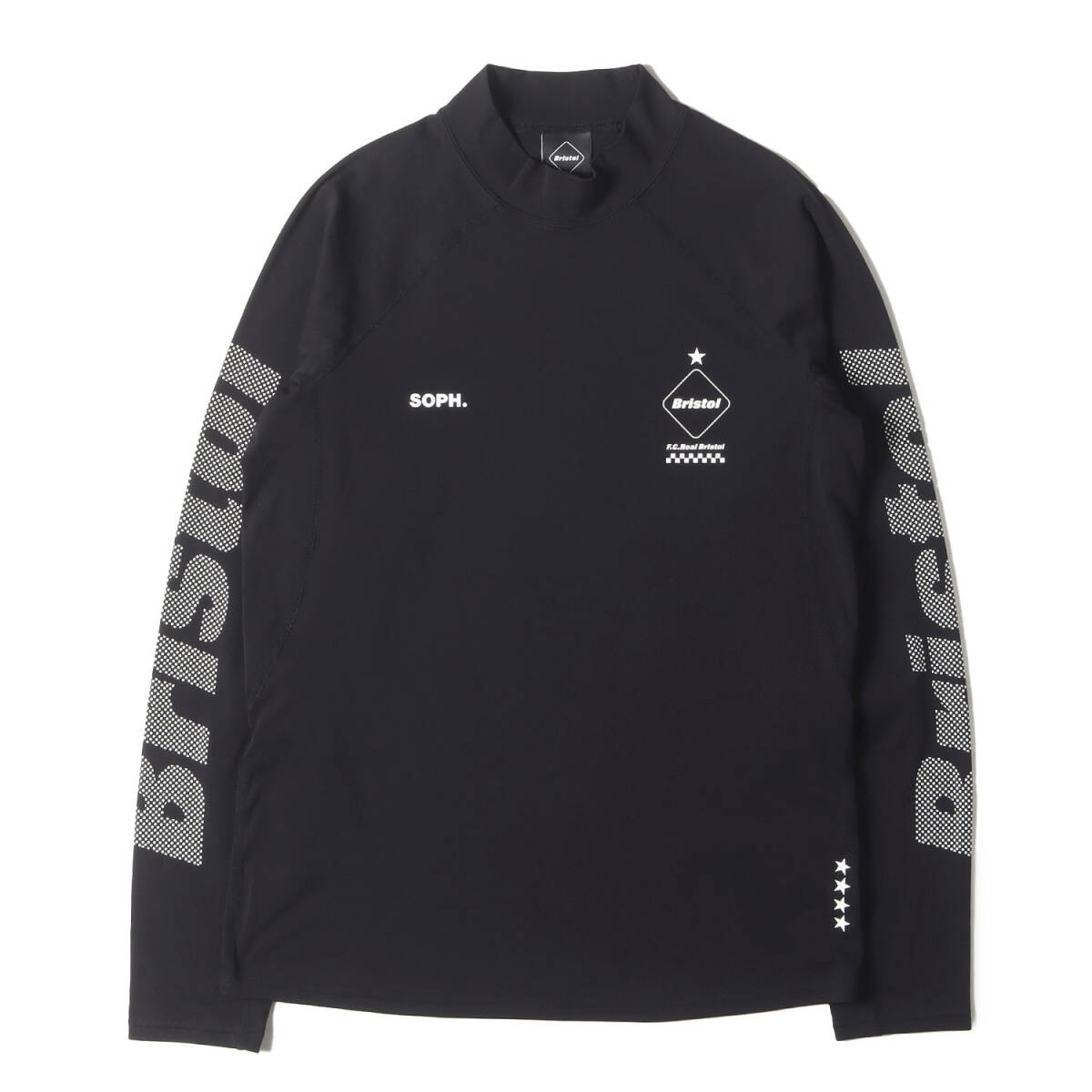 F.C.Real Bristol エフシーレアルブリストル Tシャツ ブラック L | ストレッチ アンダーレイヤー トップ / ロングスリーブ Tシャツ拍卖