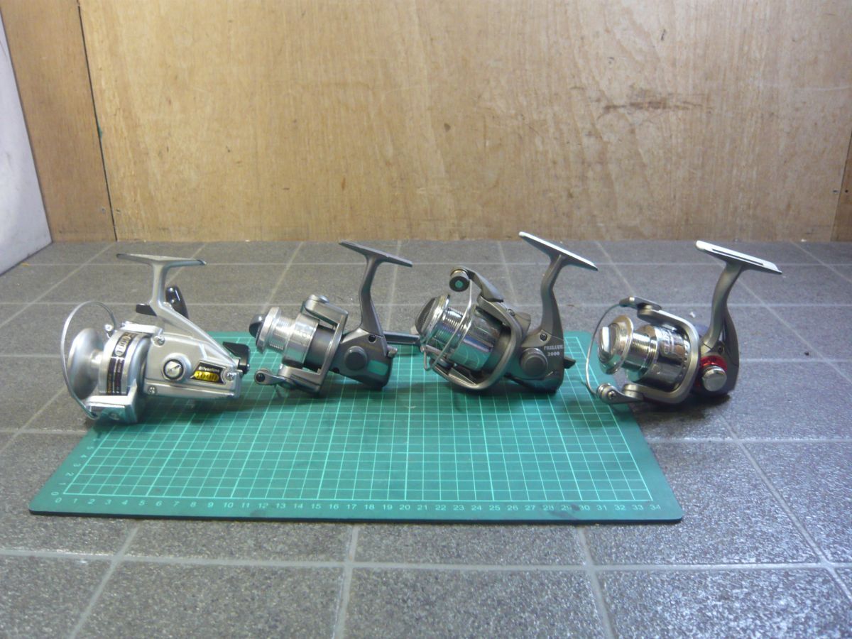 HH023 ダイワ オリムピック 他 スピニングリール 4個セット Silverline 1000 CERTiS LX400 /80拍卖
